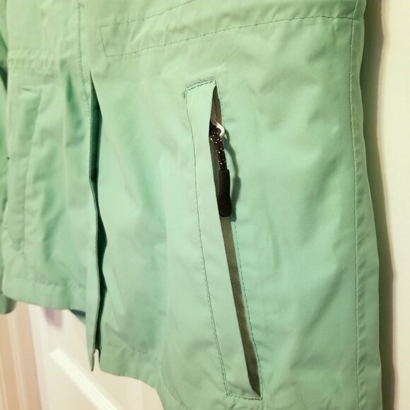 Mckinley Aquamax Elite Aqua Green Hiking Rain Womens Hooded Jacket - Picture 6 of 13